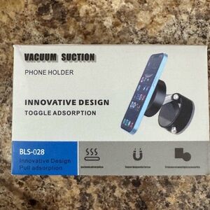 Vacuum Suction Phone Holder - Black
